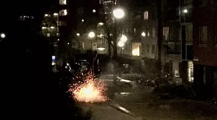 A heavy explosive detonates in Amsterdam, 31 December 2019