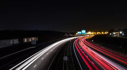 Aalong the A73 expressway at N280 in Roermond, Limburg