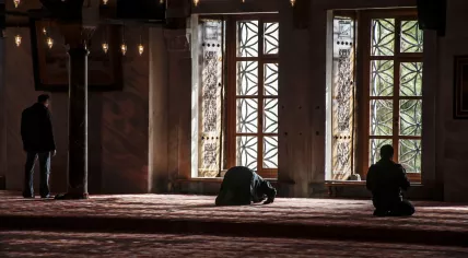 Praying in a mosque