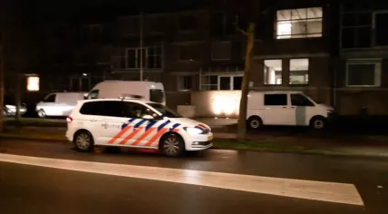 Police at a home on Burgemeester Mazairaclaan in Rosmalen where a woman was found dead on 14 February 2019