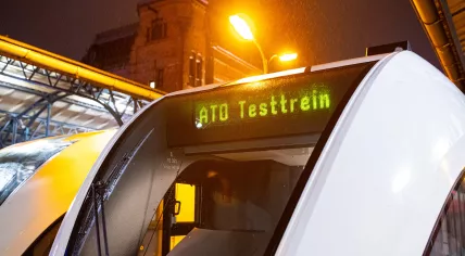 ProRail tests self-driving train system ATO, February 2020