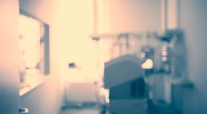 A hospital isolation room