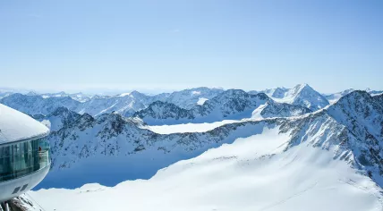 Cafe 3440 on the Pitztal glacier in Austria