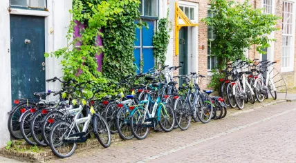A bike rental spot in Veere, Zeeland