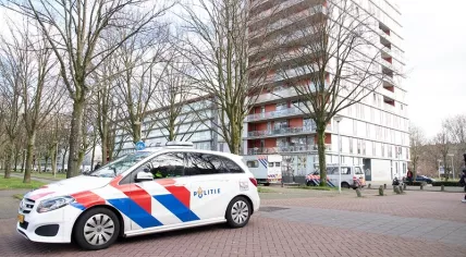 Police drug bust in Amsterdam Nieuw-West