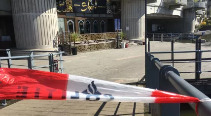 Restaurant Sham in Amsterdam Oost, struck by bullets three times at the end of March and into April. April 4, 2020