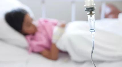 Child in the hospital