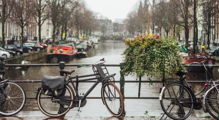 Rainy day in Amsterdam