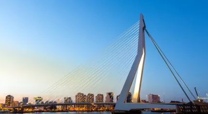 Erasmus Bridge in Rotterdam