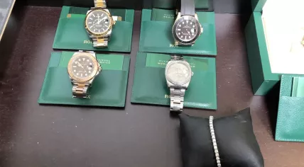 Rolex watches seized in Westsland in a money laundering investigation, June 2020