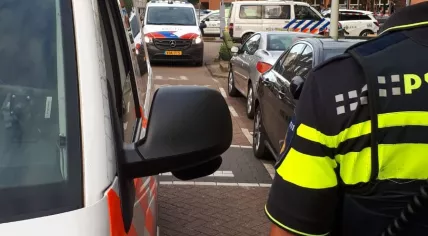 The scene of a shooting on Vespuccistraat in Amsterdam-West. July 22, 2020