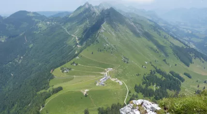 The Col de Jaman, a mountain pass in the Swiss Alps near Montreux. July 14, 2013