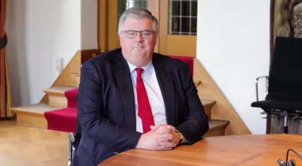 Hubert Bruls in a 2020 interview during his second term as Mayor of Nijmegen