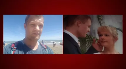 Marcin and Monika Kolczynski. Marcin died while rescuing three children from the North Sea on August 2, 2020