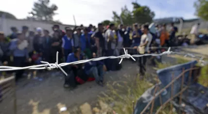 Asylum seekers on Lesbos