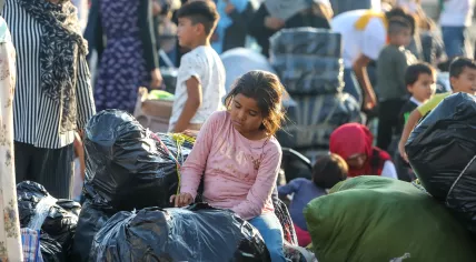 Asylum seekers on Lesbos