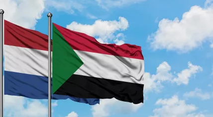 Sudanese and Dutch flag