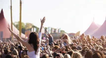 Outdoor music festival