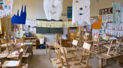 Empty classroom