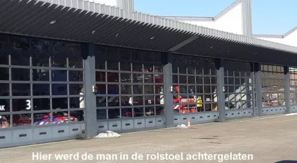 Fire station where the man was found 