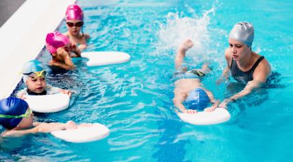 Swimming lesson