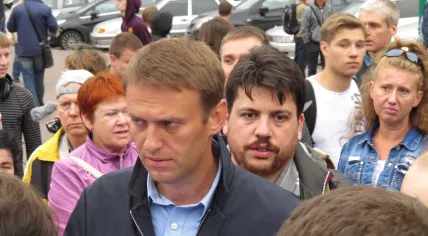 Leonid Volkov with Alexei Navalny