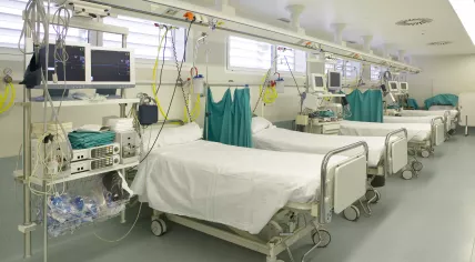Intensive care unit of the hospital.