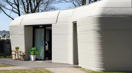 First ever 3-D printed house in the Netherlands.