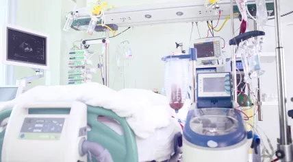 Intensive care unit of the hospital.