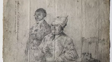 "Augustus van Bengalen Holding Hendrik Cloete's Pipe" 1788