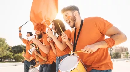 Dutch football fans.
