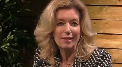 Liane den Haan during an interview on 25 February 2021