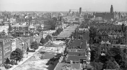 Schiekade, Rotterdam after bombing on May 14, 1940