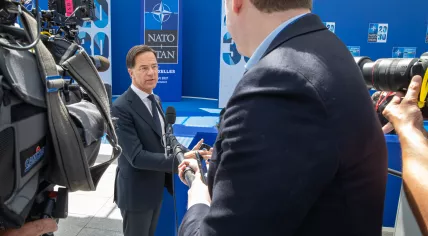 Dutch Prime Minister Mark Rutte at NATO Summit in Brussels. 14 Jun 2021.