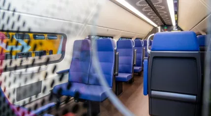 Interior of the new NS double decker train.