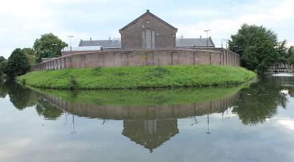 Rijksmonument Wolvenburg (ca. 1580, old earthwork used in the city defence) in Utrecht 