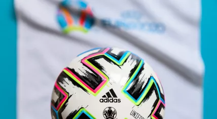 "Uniforia," the official Euro 2020 game ball by Adidas