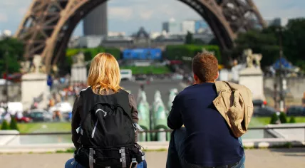 Tourists in Paris, France