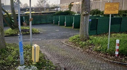 The area off Kanaalweg in Utrecht where customers and sex workers go after they make an arrangement on the Europalaan