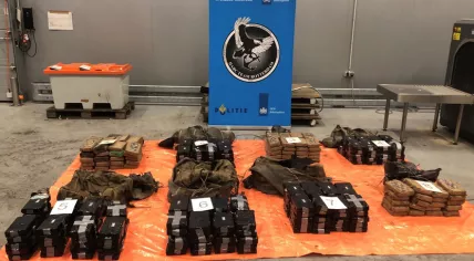 One of the intercepted cocaine consignments.