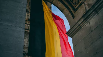 The Belgian flag