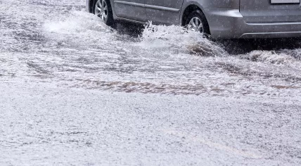 Flooded street