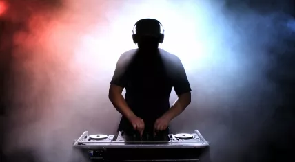 DJ silhouette
