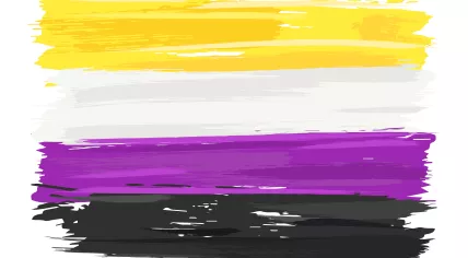 Artist's rendition of the non-binary flag