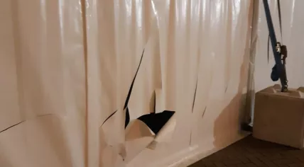 Tent used as Covid-19 vaccination location vandalized in Middelburg, 9 August 2021