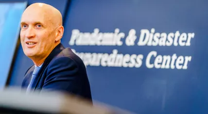 Ernst Kuipers at the launch of the Pandemic and Disaster Preparedness Center at Erasmus MC, 21 May 2021