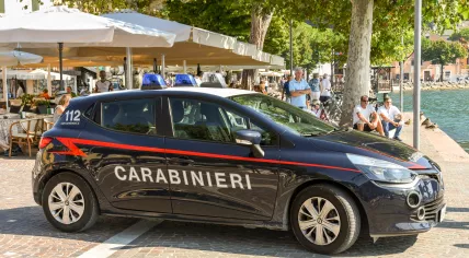 Police car in Garda, Italy