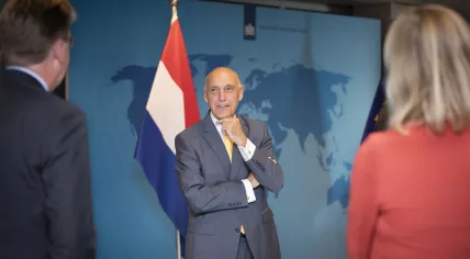 Tom de Bruijn on a visit to the Ministry of Foreign Affairs. August 10, 2018