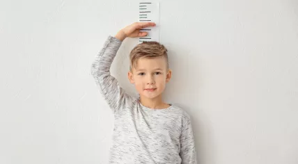 Child measuring height