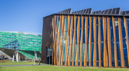 Modern architecture on the Zernike campus of the University of Groningen